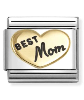 Nomination Composable Gold 18K serce z napisem najlepsza mama 03028592.jpg